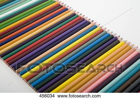 A row of colored pencils View Large Photo Image Picture - A row of colored pencils. Fotosearch