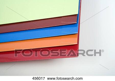 Multi colored cardboard folders View Large Photo Image Stock Photo - Multi colored cardboard folders. Fotosearch