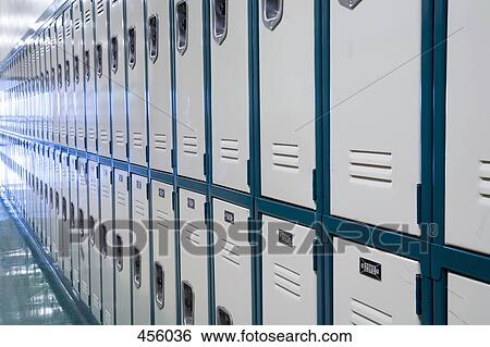 Rows of lockers View Large Photo Image Stock Photograph - Rows of lockers. Fotosearch