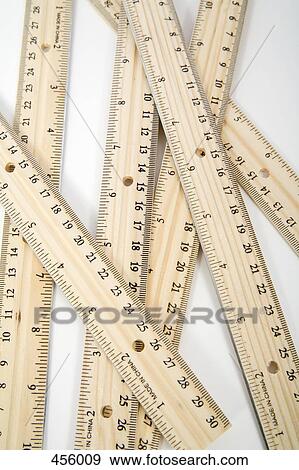 Stock Photo - Wooden rulers. Fotosearch
