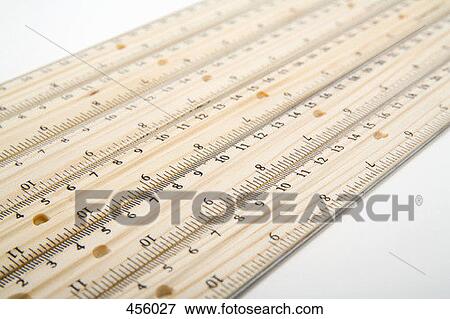 Stock Photo - Wooden rulers. Fotosearch