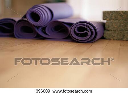 Exercise mats rolled up View Large Photo Image Stock Photo - Exercise mats rolled up. Fotosearch