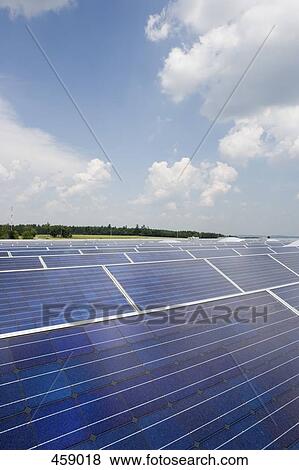 Field of solar panels View Large Photo Image Stock Photo - Field of solar panels. Fotosearch