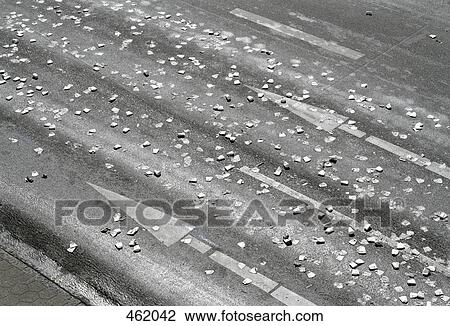 Crushed paper cups on a highway View Large Photo Image Stock Image - Crushed paper cups on a highway. Fotosearch