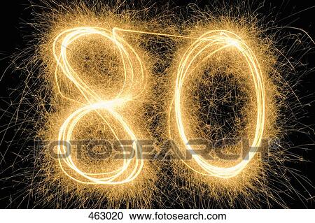 80' drawn with a sparkler View Large Photo Image Stock Image - 80' drawn with a sparkler. Fotosearch