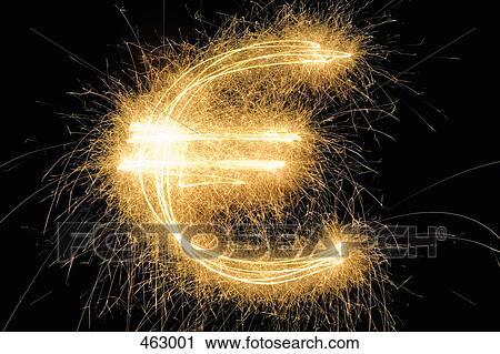 Euro Symbol drawn with a sparkler View Large Photo Image Stock Image - Euro Symbol drawn with a sparkler. Fotosearch
