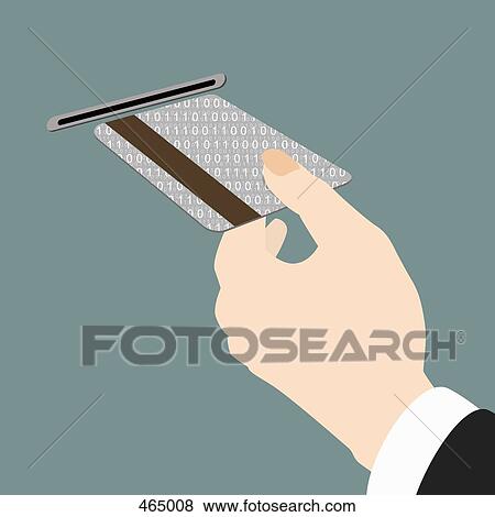 Close-up of a woman holding a bank card at an ATM View Large Illustration Stock Illustration - Close-up of a woman holding a bank card at an ATM. Fotosearch