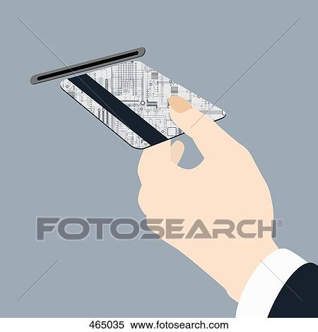 Close-up of a woman holding a bank card at an ATM View Large Illustration Stock Illustration - Close-up of a woman holding a bank card at an ATM. Fotosearch