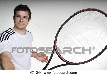 Picture - A tennis player. Fotosearch