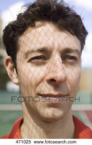 Stock Photography - Close up of a tennis player. Fotosearch