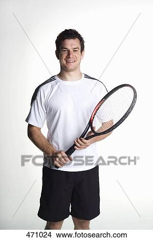 Portrait of a tennis player View Large Photo Image Picture - Portrait of a tennis player. Fotosearch