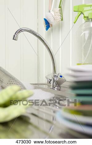 Stock Image - Kitchen sink. Fotosearch