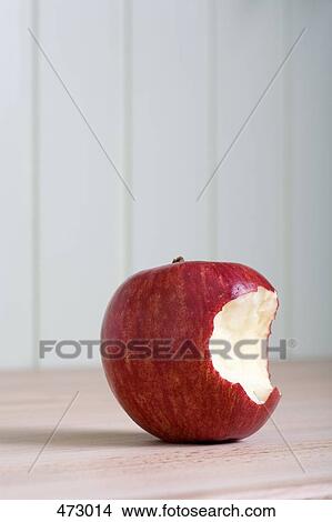 Picture - Missing bite from an apple. Fotosearch