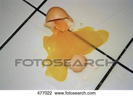 A broken egg on a tiled floor View Large Photo Image Stock Image - A broken egg on a tiled floor. Fotosearch