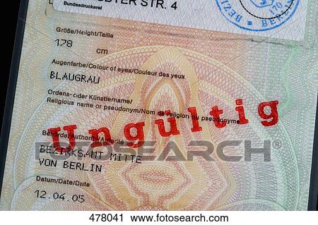 A German passport stamped 'Invalid' View Large Photo Image Stock Image - A German passport stamped 'Invalid'. Fotosearch