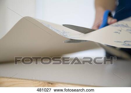 Cutting wallpaper View Large Photo Image Stock Photo - Cutting wallpaper. Fotosearch