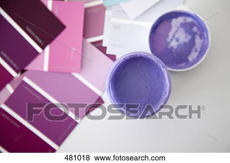 Paint tin and color samples View Large Photo Image Stock Photo - Paint tin and color samples. Fotosearch