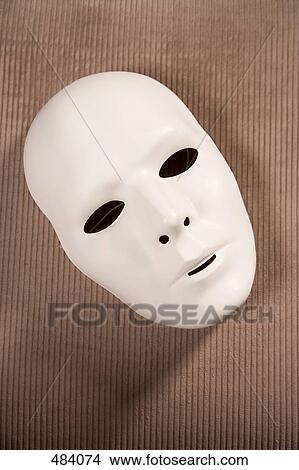 Picture - A white theater mask. Fotosearch
