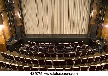 Stock Photography - An empty art deco theatre. Fotosearch