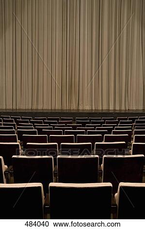 Closed curtain in an empty theater View Large Photo Image Stock Image - Closed curtain in an empty theater. Fotosearch