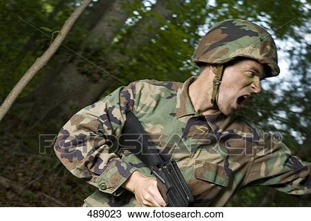 Soldier shouting View Large Photo Image Stock Image - Soldier shouting. Fotosearch