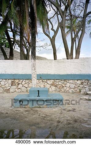 An old winners podium at a abandoned swimming pool complex View Large Photo Image Stock Photography - An old winners podium at a abandoned swimming pool complex. Fotosearch