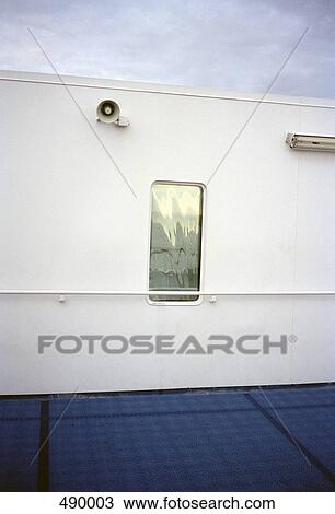 Stock Image - Deck of a cruise ship. Fotosearch