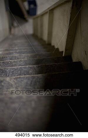 Stock Photography - High angle view of a staircase. Fotosearch