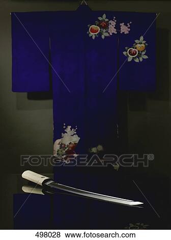A kimono and a samurai sword View Large Photo Image Stock Photo - A kimono and a samurai sword. Fotosearch