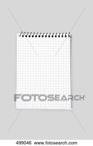 A spiral notebook with grid paper View Large Photo Image Stock Photograph - A spiral notebook with grid paper. Fotosearch