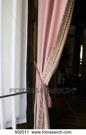 Pink curtain in a doorway View Large Photo Image Stock Image - Pink curtain in a doorway. Fotosearch