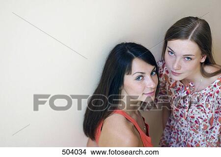 A portrait of two young women View Large Photo Image Picture - A portrait of two young women. Fotosearch