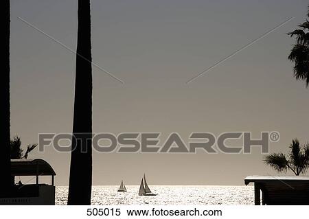Stock Photography - Yachts at sea. Fotosearch