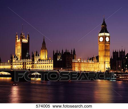 The Houses of Parliament at night, London View Large Photo Image Stock Photography - The Houses of Parliament at night, London. Fotosearch