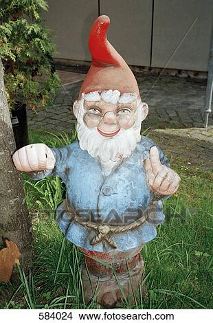A Garden Gnome View Large Photo Image Picture - A Garden Gnome. Fotosearch