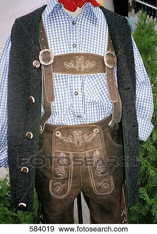 A mannequin wearing Lederhosen View Large Photo Image Stock Photo - A mannequin wearing Lederhosen. Fotosearch