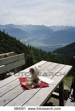 A restaurant terrace overlooking a valley View Large Photo Image Stock Image - A restaurant terrace overlooking a valley. Fotosearch