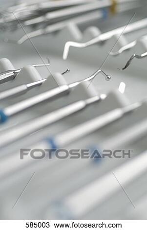 Close up of dental instruments View Large Photo Image Stock Image - Close up of dental instruments. Fotosearch