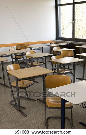 Stock Photo - An empty classroom. Fotosearch