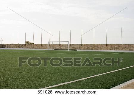 An empty football field View Large Photo Image Stock Photograph - An empty football field. Fotosearch