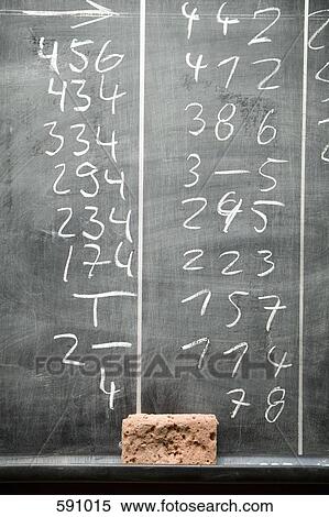 Numbers written on a blackboard View Large Photo Image Stock Photography - Numbers written on a blackboard. Fotosearch