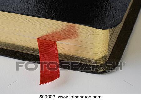 Stock Image - A bookmark in a book. Fotosearch