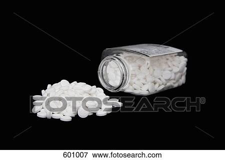 Stock Photo - A bottle of pills. Fotosearch