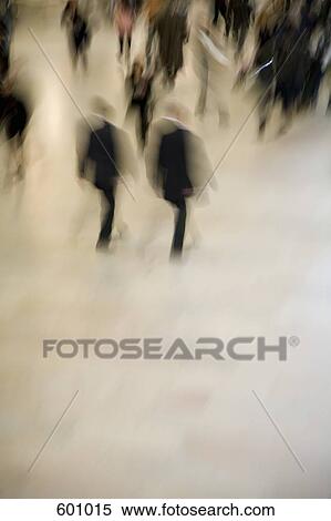 Stock Photography - Blurred view of people walking. Fotosearch