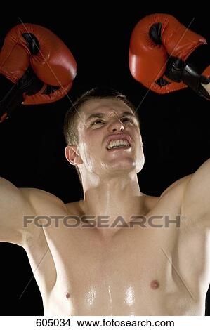 A boxer celebrating View Large Photo Image Picture - A boxer celebrating. Fotosearch