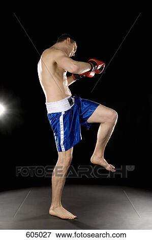 A boxer practicing View Large Photo Image Stock Photo - A boxer practicing. Fotosearch
