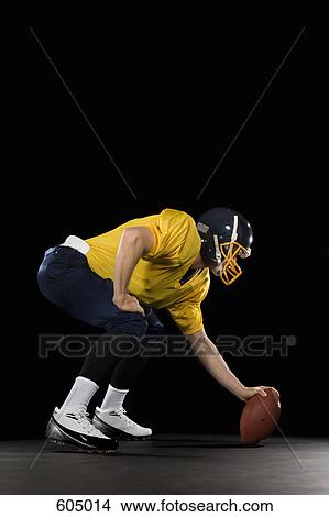 Picture - An American football player. Fotosearch