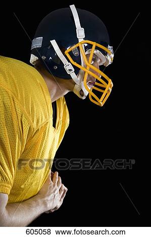 An American football player View Large Photo Image Stock Photo - An American football player. Fotosearch