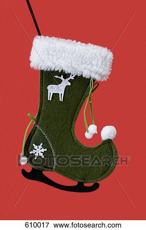A Christmas Stocking Decoration Stock Photo 610017 Fotosearch