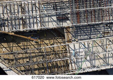 Aerial view of a construction site View Large Photo Image Stock Image - Aerial view of a construction site. Fotosearch